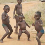 african kids dancing meme template