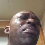 black guy crying meme template