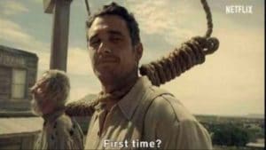 James Franco “First time?” Hanging meme template