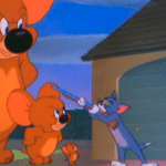 Tom and Giant Jerry  meme template blank
