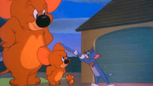 Tom and Giant Jerry Jerry meme template