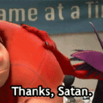 Ralph “Thanks Satan”  meme template blank