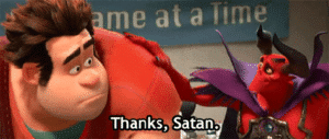 Ralph "Thanks Satan" Wreck It Ralph meme template