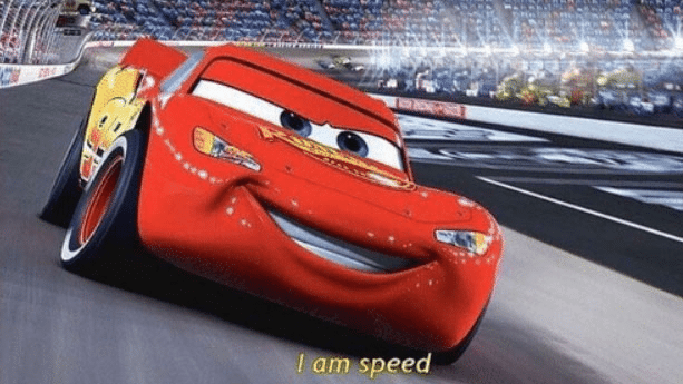 cars I am speed meme template