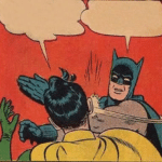 Batman Slapping Robin  meme template blank