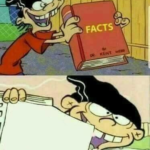 Double Dee Facts Book (blank)  meme template blank