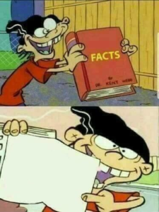 Double Dee Facts Book (blank) Opinion meme template