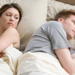 Husband and Wife in Bed  meme template blank