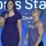 Tyler1 Looking up to Tall Woman  meme template blank
