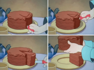 Taking Away Most of the Cake template Subterfuge meme template