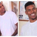 Confused Black Guy (two panel)  meme template blank