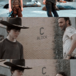 crying rick grimes and son meme template blank the walking dead