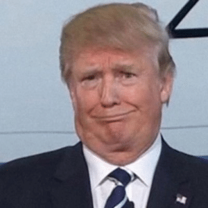 Trump Funny Face Political meme template