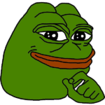 Pepe the Frog (Thinking)  meme template blank