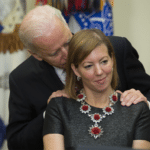 Joe Biden Behind Woman Political meme template blank