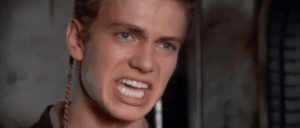 Angry Anakin "Not just the men..." Skywalker meme template