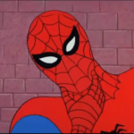 Spiderman Thinking  meme template blank