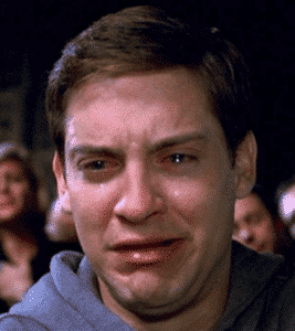 Crying Peter Parker Peter meme template