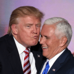 Trump Kissing Pence Political meme template blank