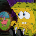 Spongebob in Tree Spongebob meme template blank