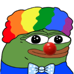 Honk Pepe Clown  meme template blank