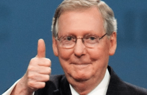Mitch McConnell thumbs up Up meme template