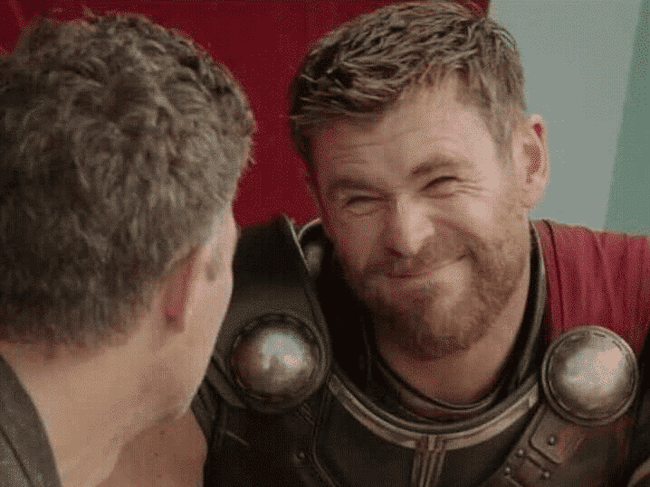 Thor Squinting Face  meme template blank