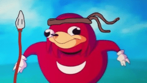 Ugandan Knuckles Sonic meme template