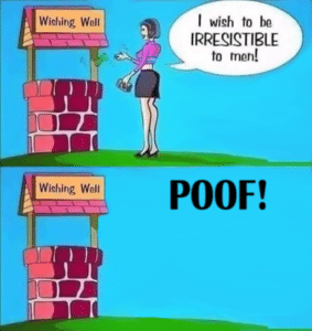 Wishing Well Unexpected meme template