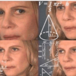 Confused Woman Doing Math  Reaction meme template