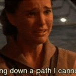 Padme “You’re going down a path I cannot follow!” Prequel meme template blank