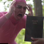 Filthy Frank Screaming at Book  meme template blank