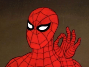 Spiderman Ok Hand Sign Hand meme template