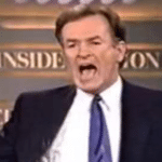 Bill O'Reilly "F it we'll do it live!"  meme template blank