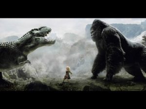 Gorilla vs. Dinosaur / T-Rex Vs Vs. meme template