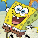 Spongebob Celebrating  meme template blank