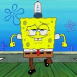 Spongebob Confidently Walking Through Doors  meme template blank