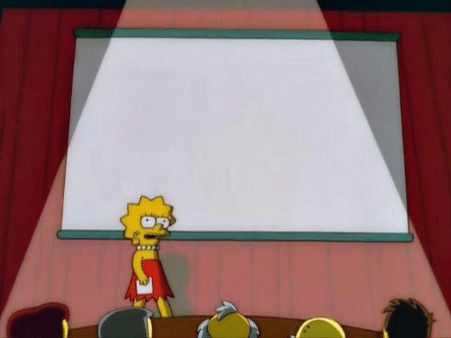 Lisa Simpson’s Presentation (blank)  meme template blank