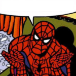 Spiderman hands open / shrugging Spiderman meme template blank