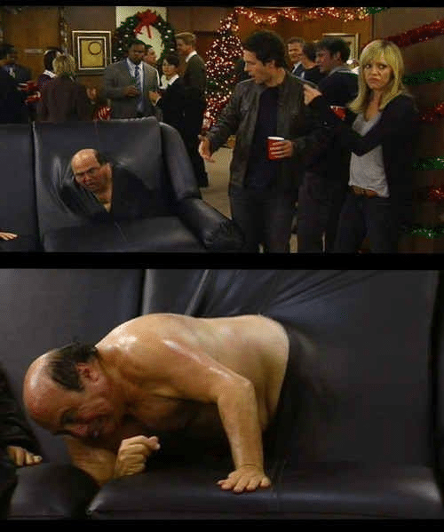 Frank Crawling out of Couch  meme template blank Always Sunny