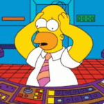 Homer Confused Stressed Simpsons meme template blank