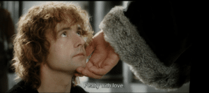 Fealty with love LOTR meme template
