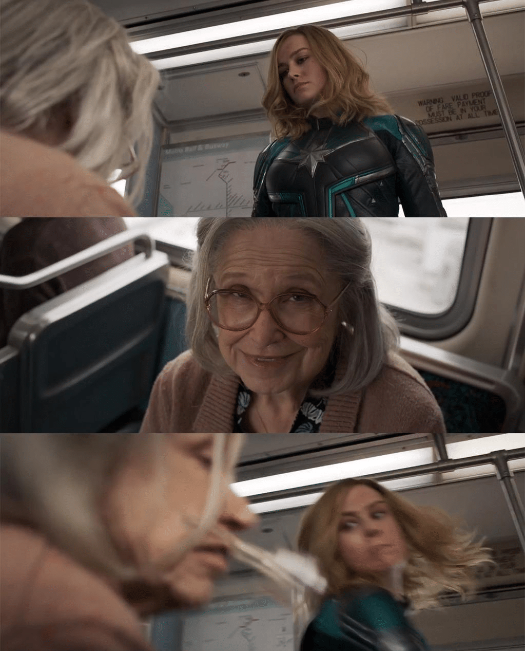 Meme Generator - Brie Larson / Captain Marvel Punching Old Woman - Newfa St...