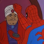Spiderman with Fortune Teller Spiderman meme template blank Turban