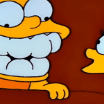Bart smiling simpsons meme template blankbart