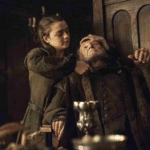Arya killing Walder Frey  meme template blank Game of Thrones, stab, slit throat
