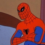 Spiderman Arms Crossed  meme template blank Keeper zone