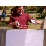 Ron Swanson 'I have a permit'  meme template blank Parks and Rec