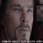 Dr. Strange ‘Its a simple spell…’ Marvel meme template