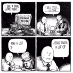 I see you alone comic  meme template blank Jesus that's a lot of...